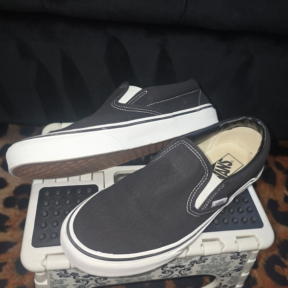 Vans Black Slip-On Sneakers - Picture 4 of 9
